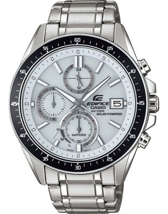 Casio Casio Edifice EFS-S510D-7A EFS EFS-S510D-7A автокварц (кинетик) мужские часы белый циферблат, браслет нержавеющая сталь — вид спереди