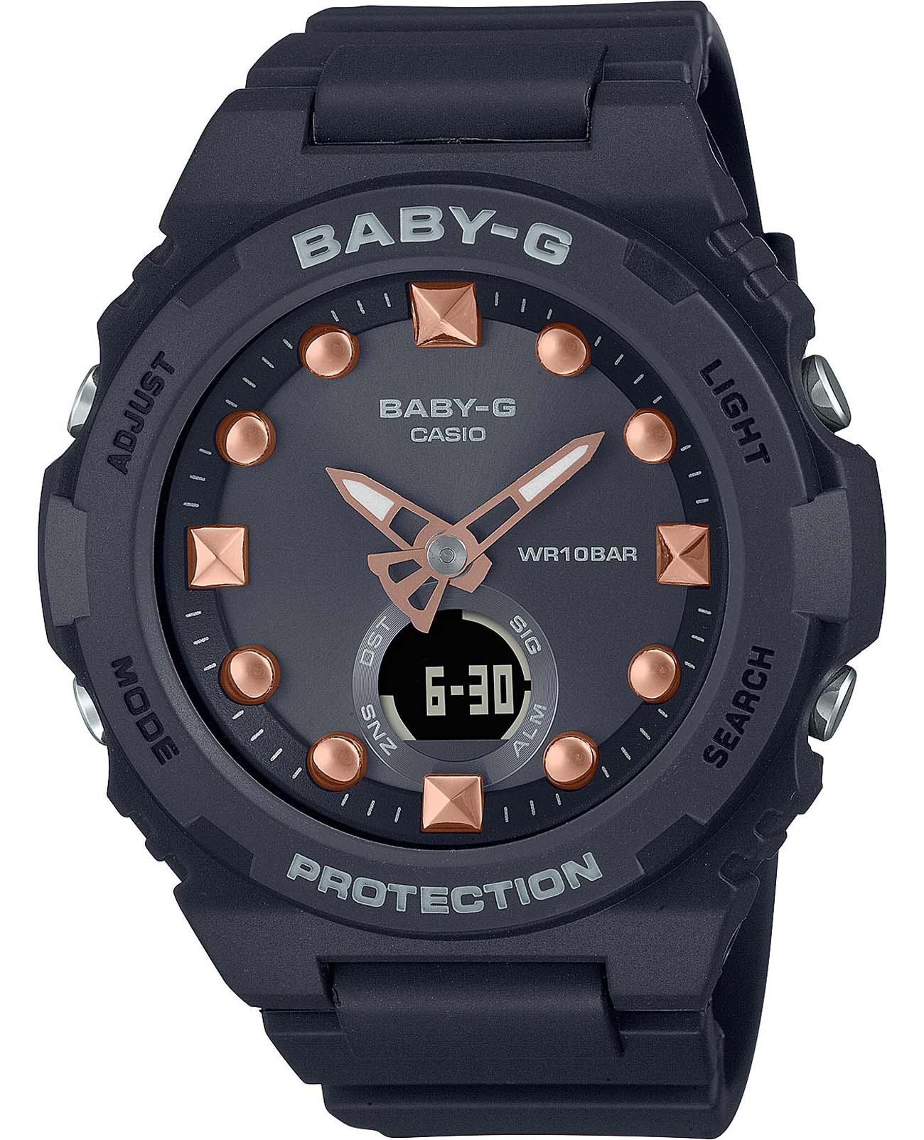 Casio Casio Baby-G BGA-320-1ADR (BGA-320-1A) женские часы черный циферблат на запястье