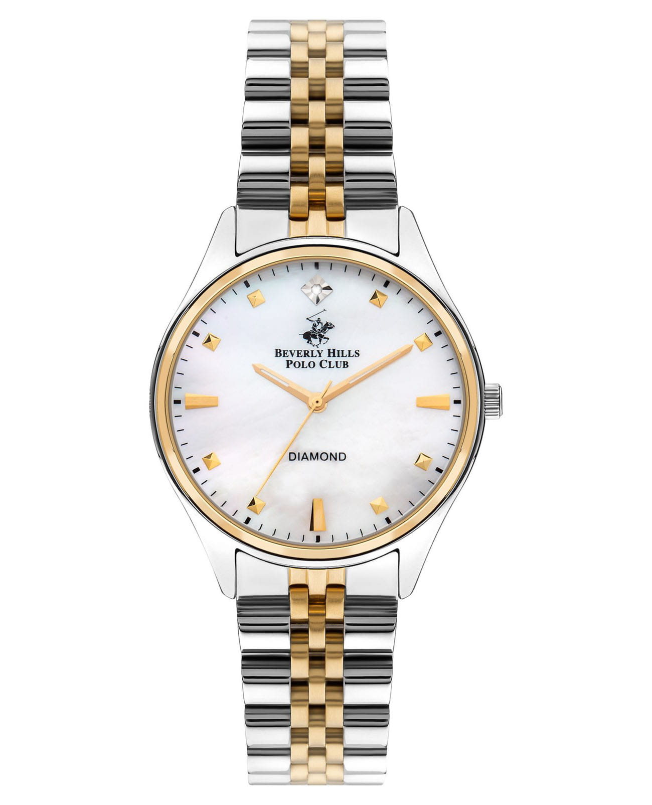 Beverly Hills Polo Club Beverly Hills Polo Club BP3390C.220  BP3390C.220 кварцевые женские часы синий циферблат, браслет нержавеющая сталь с ip-покрытием — вид спереди