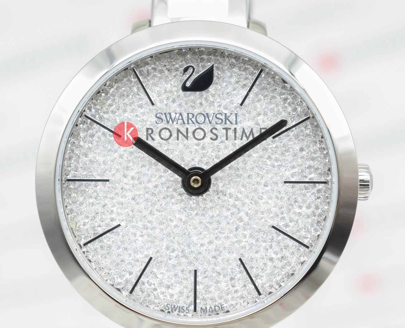 Swarovski Swarovski Crystalline Delight 5580537,  швейцария женские часы на браслете нержавеющая сталь боковой вид