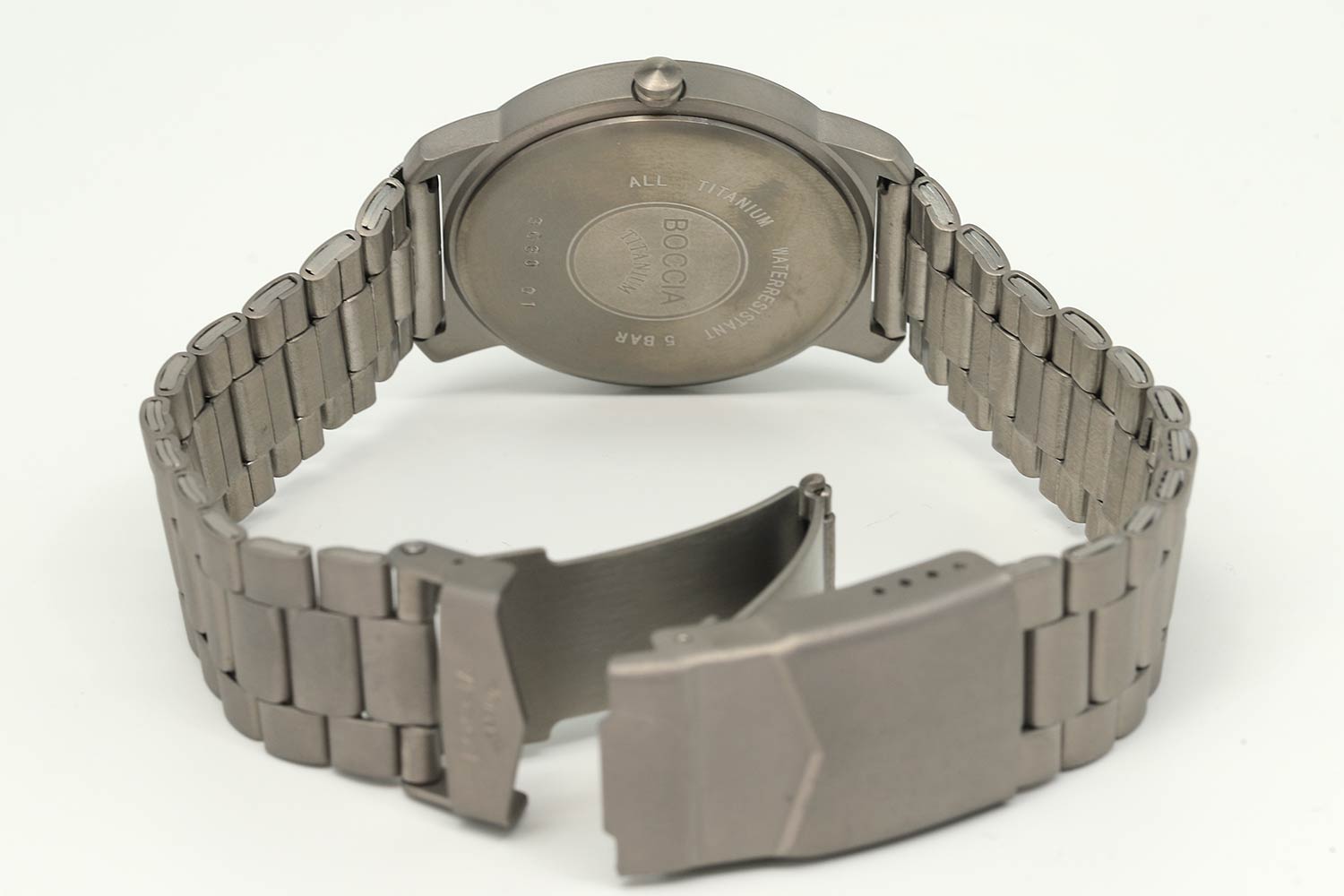 Boccia Titanium Boccia Titanium 3630-01 мужские часы белый циферблат на запястье