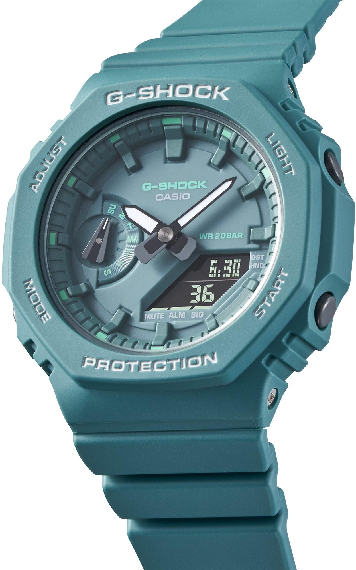 Casio Casio G-Shock GMA-S2100GA-3A женские часы синий циферблат на запястье