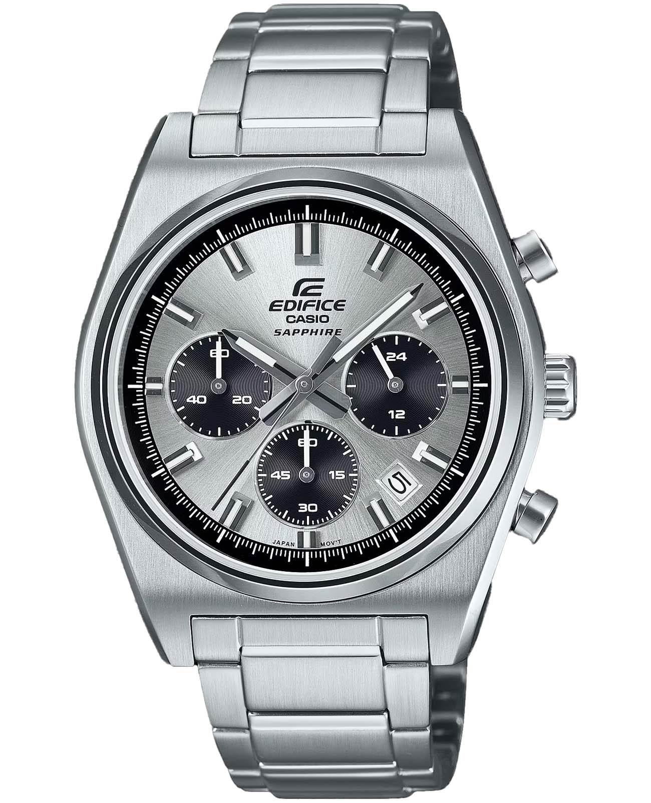 Casio Casio Edifice EFB-730D-7AV  EFB-730D-7AV кварцевые мужские часы  циферблат, браслет нержавеющая сталь — вид спереди