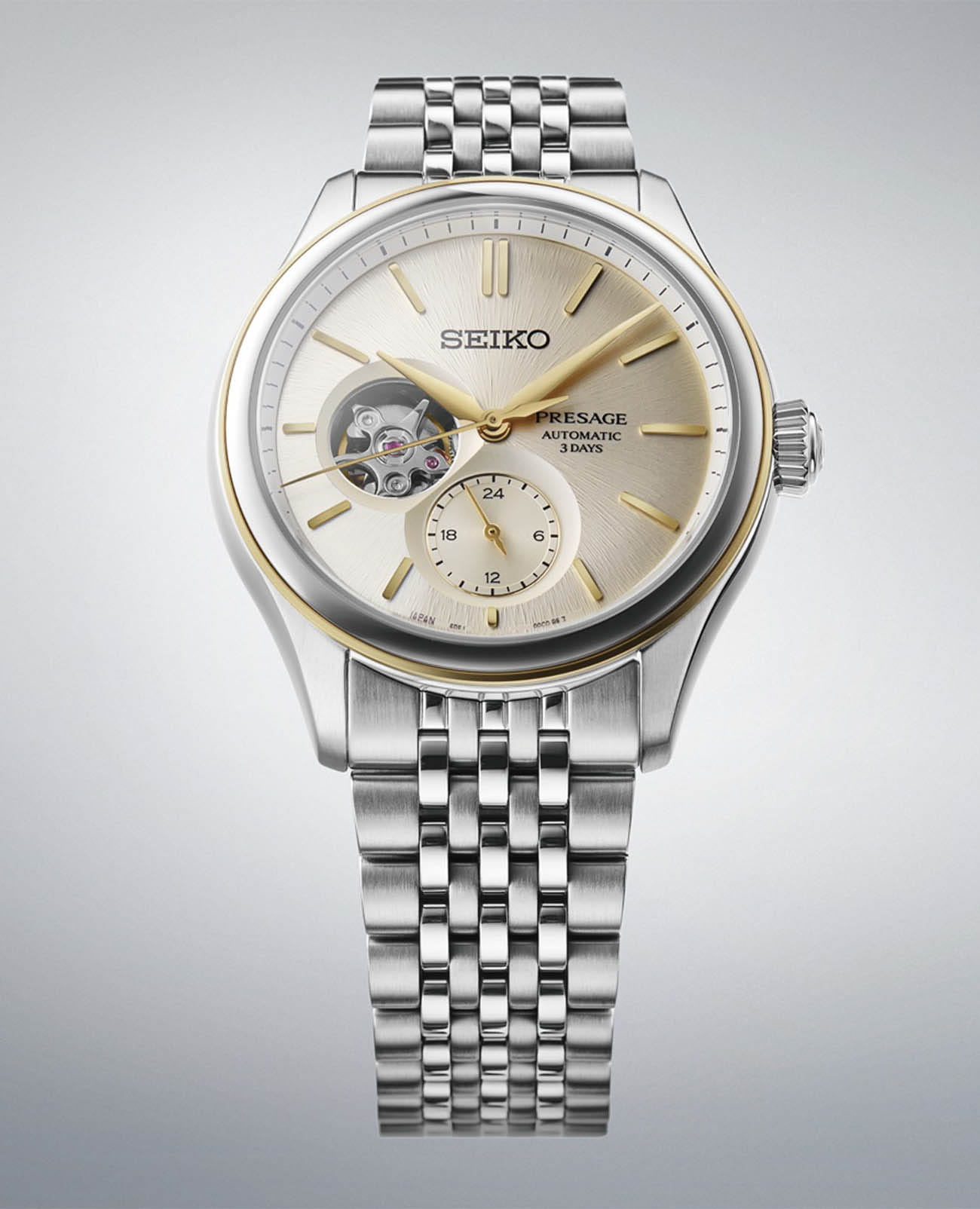 Seiko Seiko Presage Classic Series SPB480, presage япония мужские часы на браслете нержавеющая сталь боковой вид