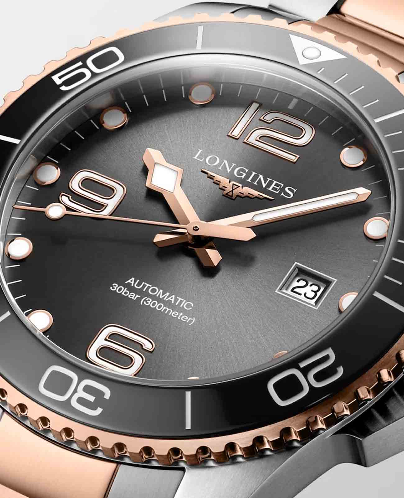 Longines Longines HydroConquest L3.782.3.78.7 , наручные мужские часы фото под углом