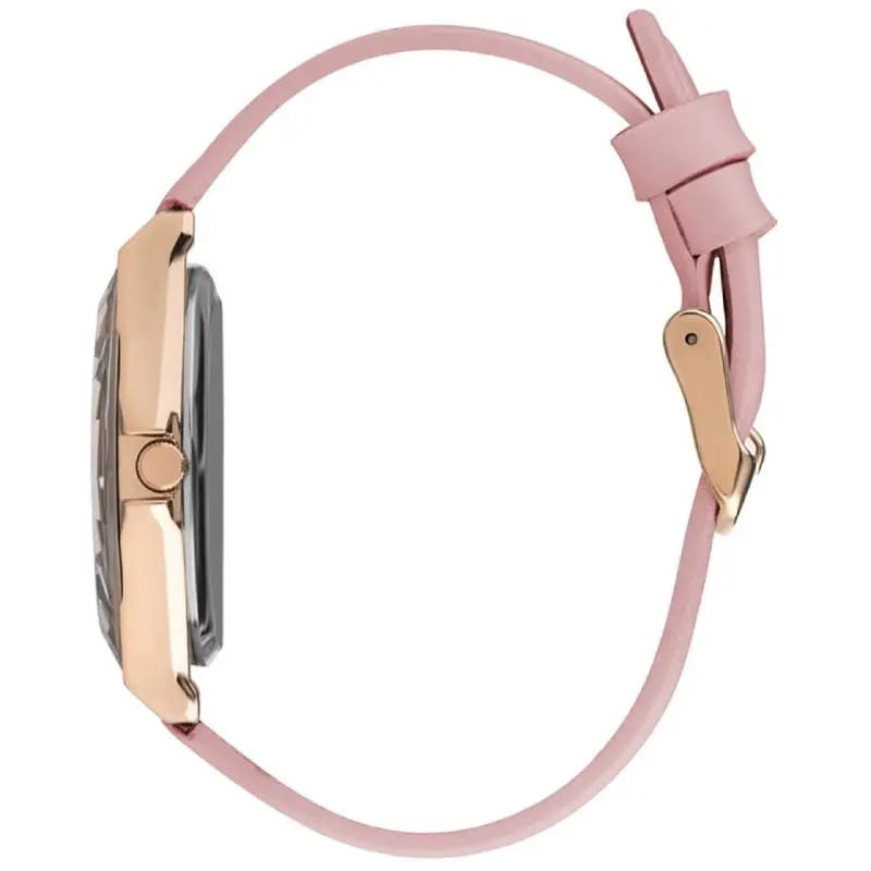 Lee Cooper Lee Cooper LC07347.438,  англия женские часы на браслете кожаный боковой вид