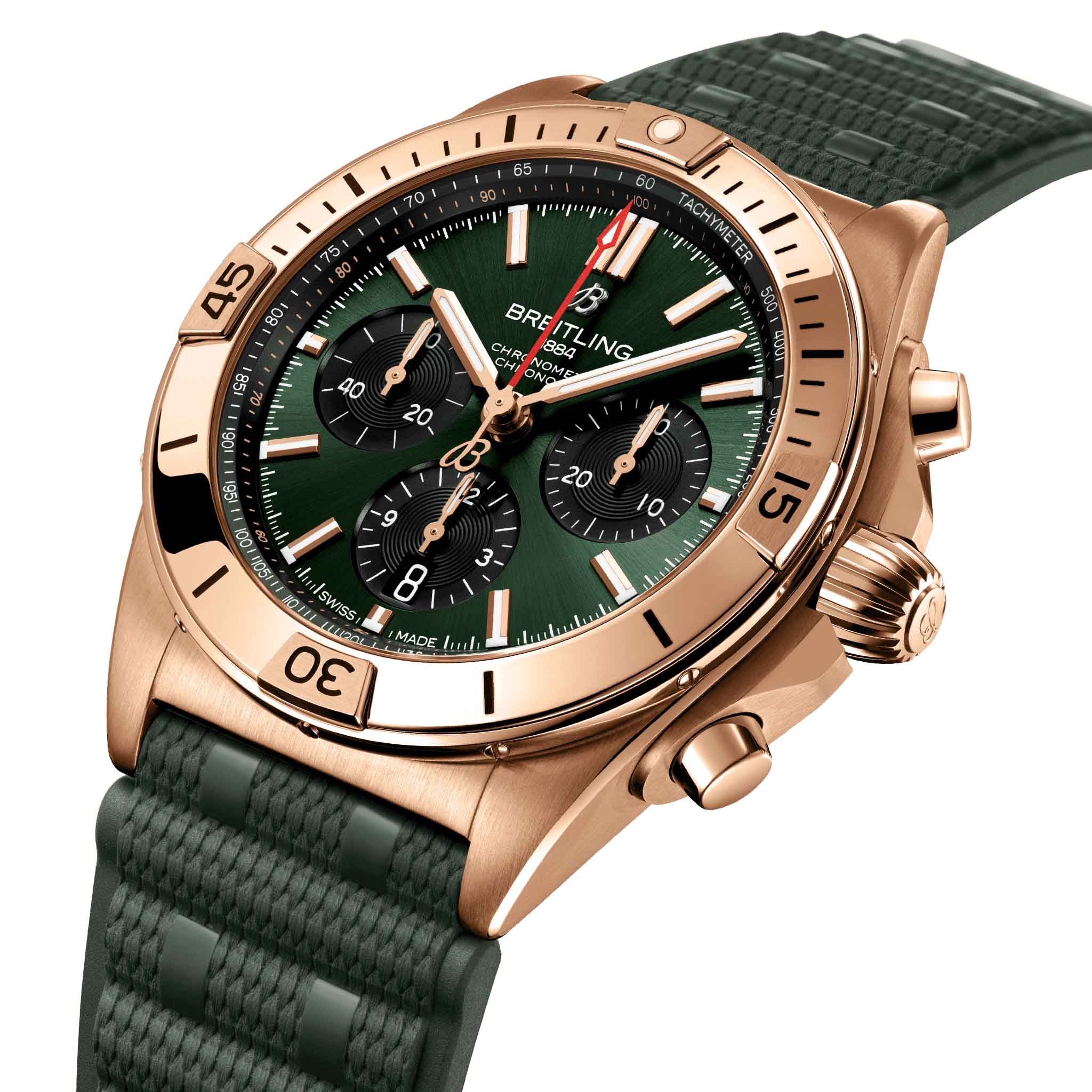 Breitling Breitling Chronomat B01 42 RB0134101L1S1 , наручные мужские часы фото под углом