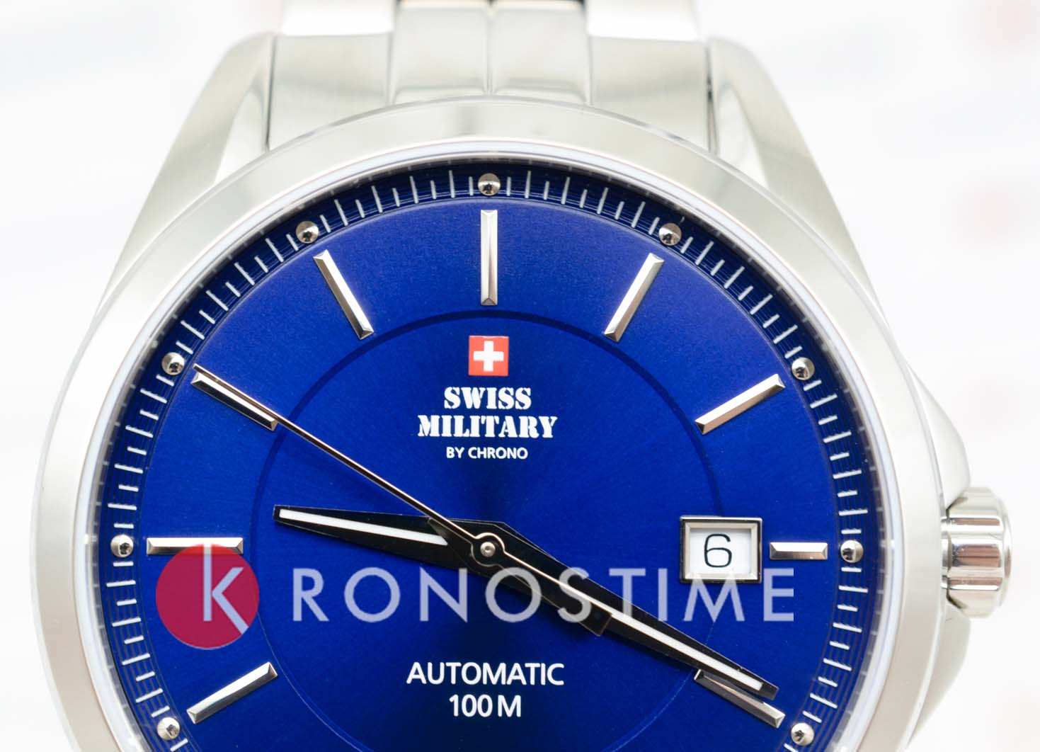 Swiss Military by Chrono Swiss Military by Chrono SMA34085.03,  швейцария мужские часы на браслете нержавеющая сталь боковой вид