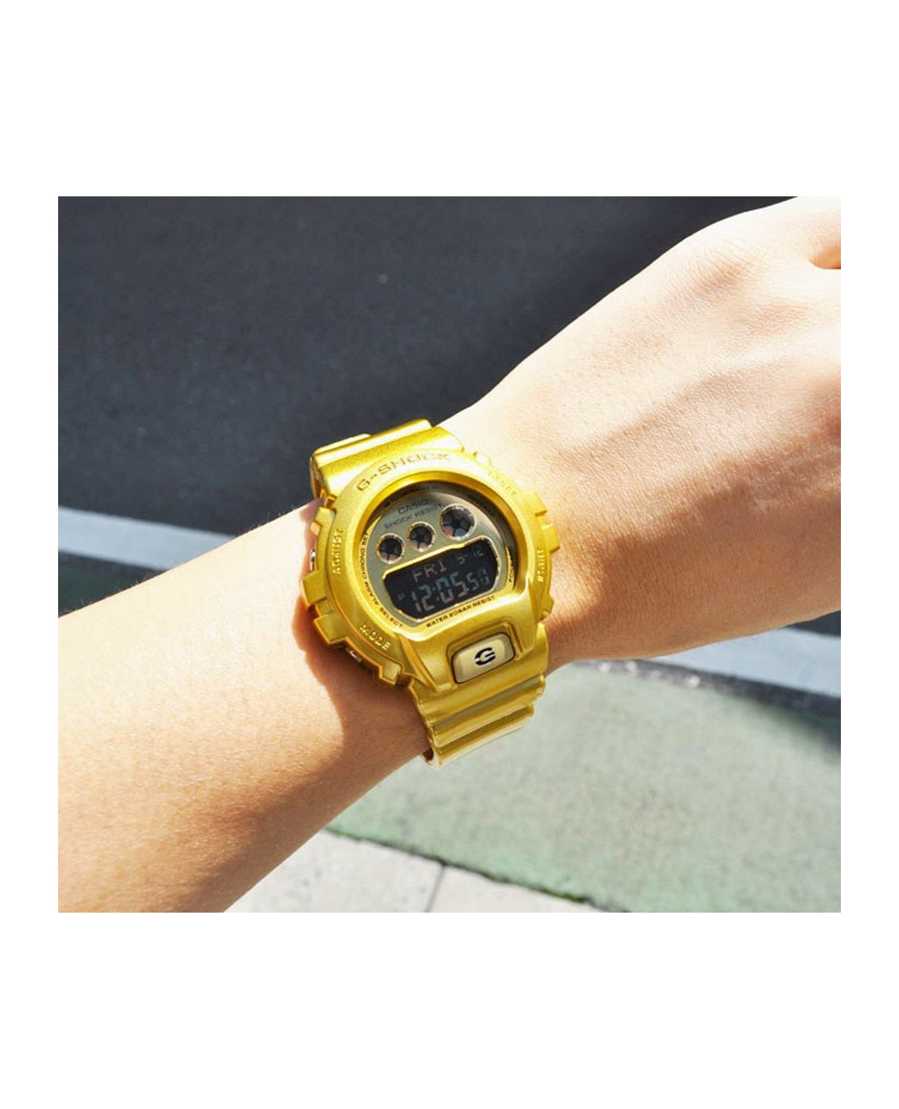 Casio Casio G-Shock GMD-S6900SM-9ER, g-shock япония женские часы на браслете пластик боковой вид