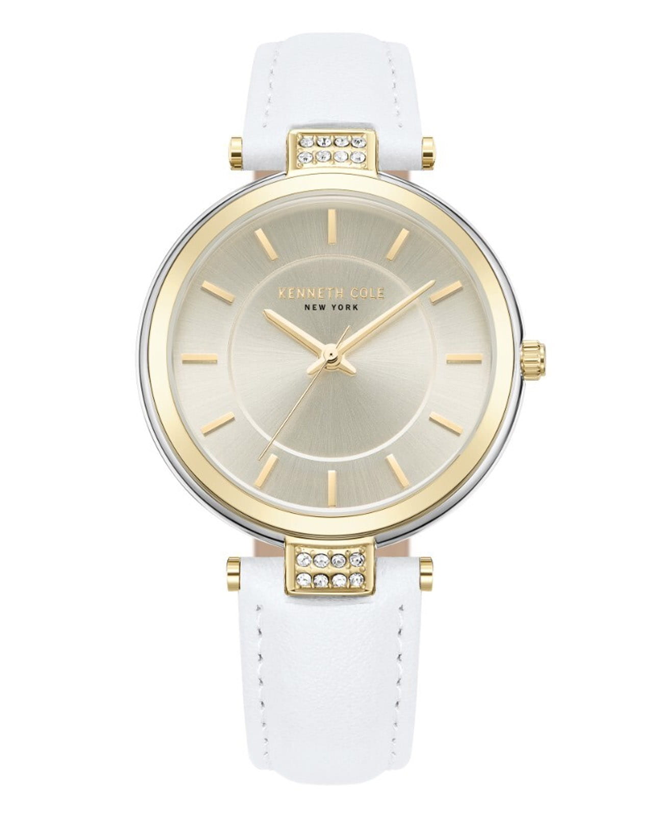 Kenneth Cole Kenneth Cole Modern Classic KCWLA0026703  KCWLA0026703 кварцевые женские часы шампань циферблат, браслет кожаный — вид спереди