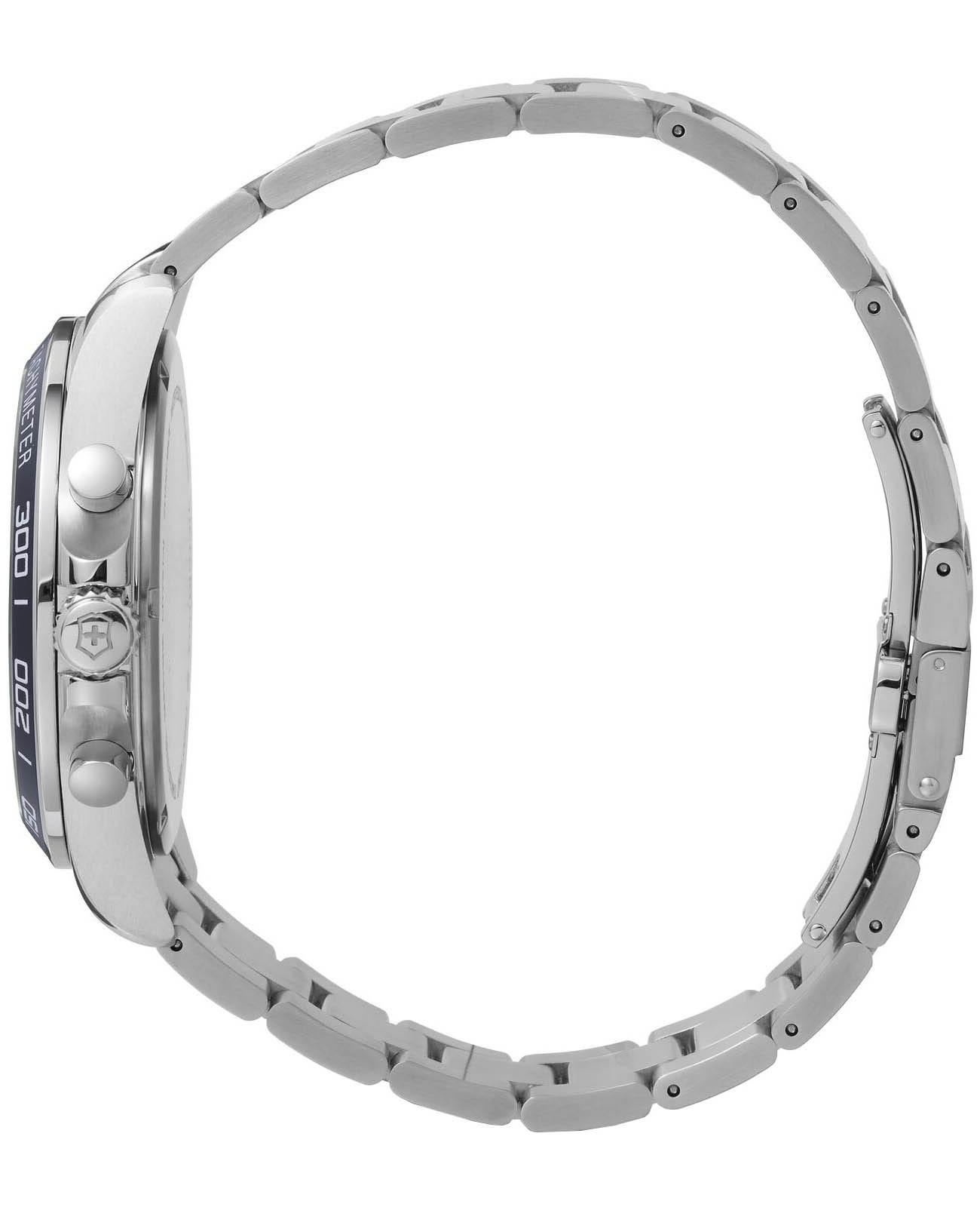 Victorinox Victorinox Fieldforce Chronograph 241857,  швейцария мужские часы на браслете нержавеющая сталь боковой вид