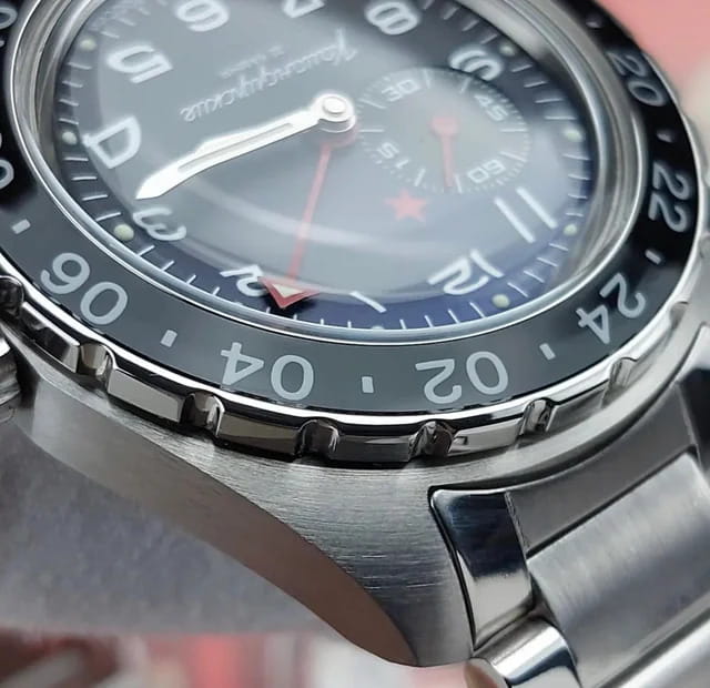 Восток Восток Командирские 02018А мужские часы синий циферблат на запястье