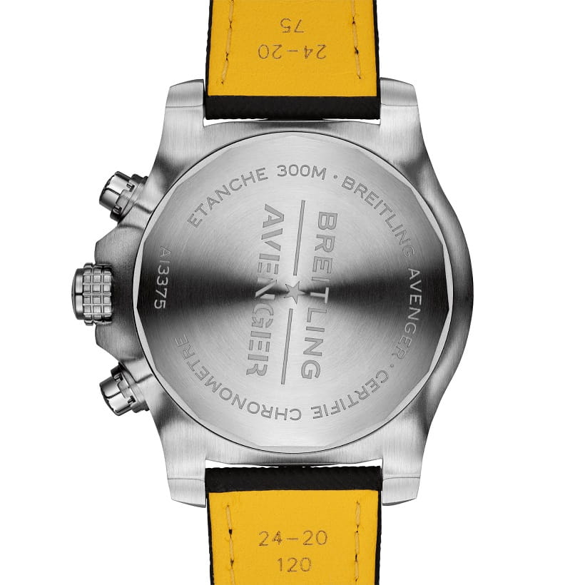 Оригинальные часы Breitling Breitling Super Avenger Chronograph 48 A13375101B1X2 механические калибр механизма breitling 13 общий вид