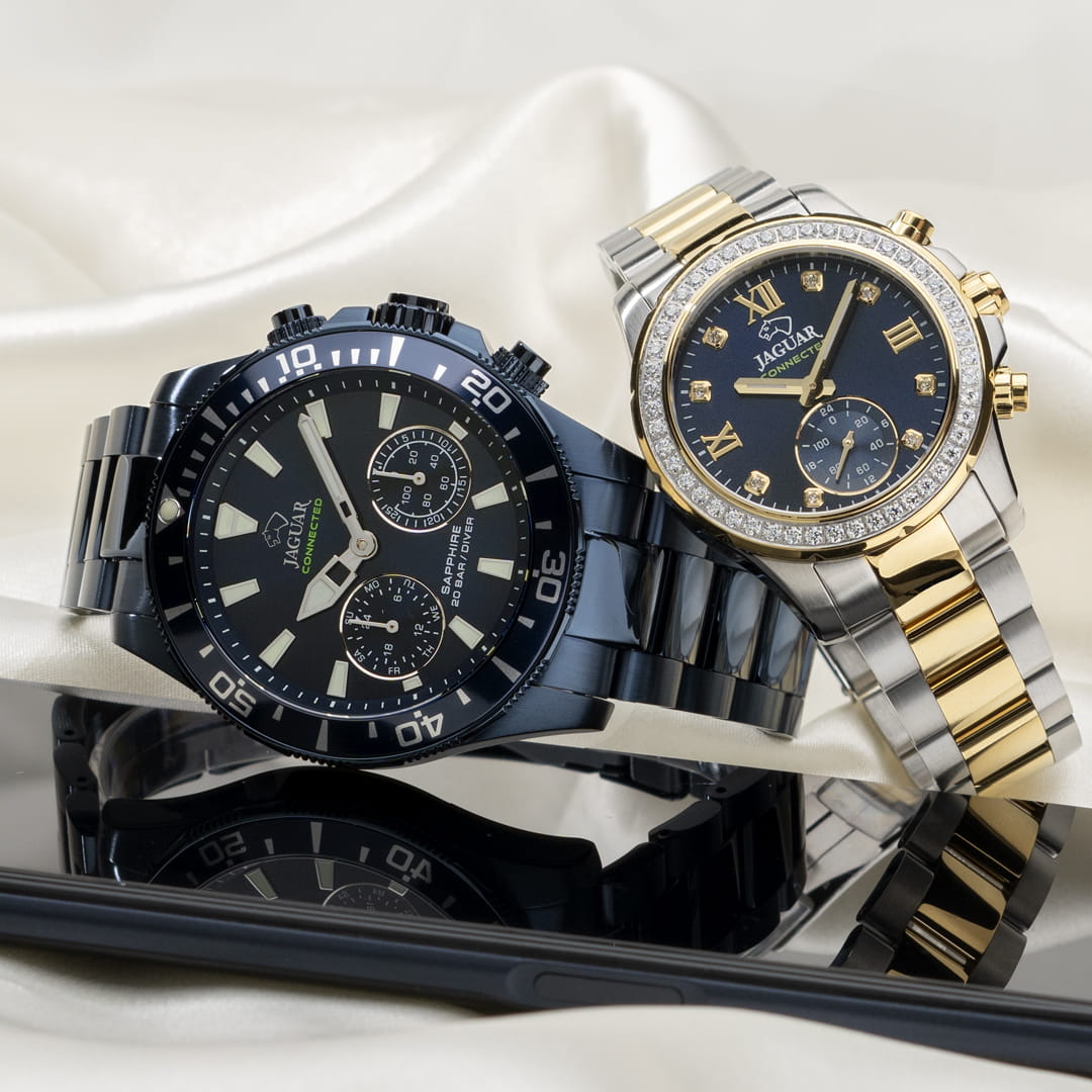 Jaguar Jaguar Connected J930/1, connected швейцария мужские часы на браслете нержавеющая сталь с pvd-покрытием боковой вид