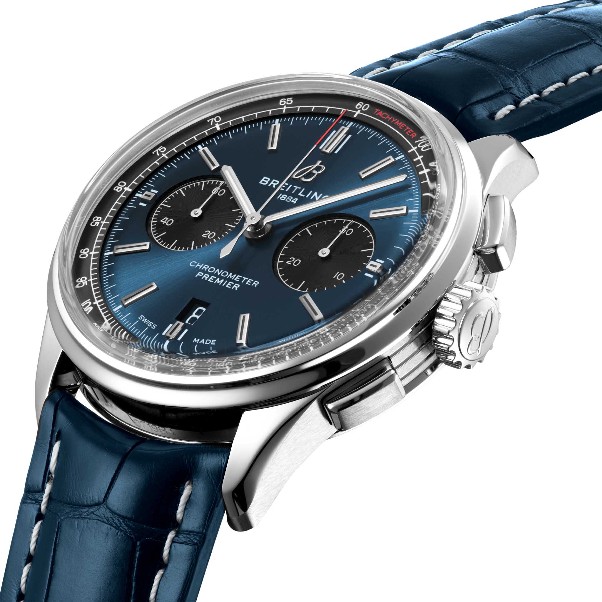 Breitling Breitling Premier B01 Chronograph 42 AB0118221C1P1 , наручные мужские часы фото под углом