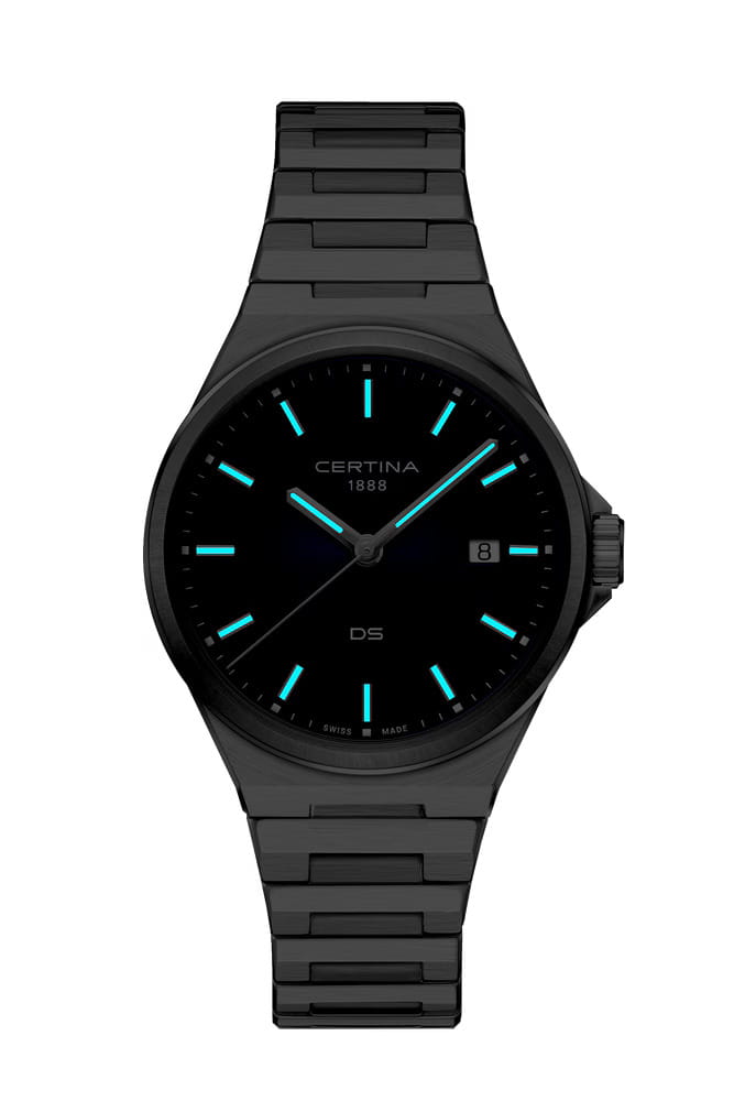 Certina Certina DS-7 Quartz C043.410.11.041.00 кварцевые мужские часы часы крупный план синий циферблата