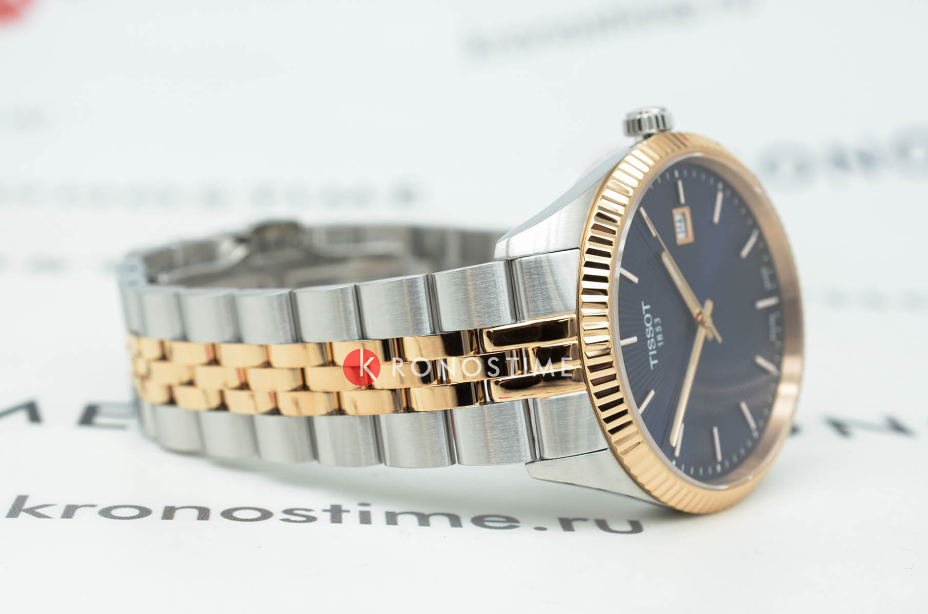 Tissot Tissot Ballade 40mm T156.410.22.041.00 мужские часы синий циферблат на запястье