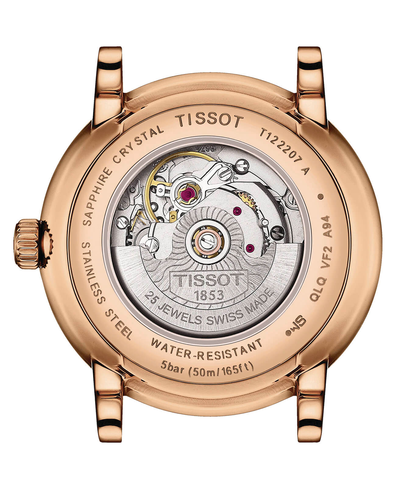 Tissot Tissot Carson Premium Automatic Lady T122.207.36.033.00, t-classic швейцария женские часы на браслете кожаный боковой вид