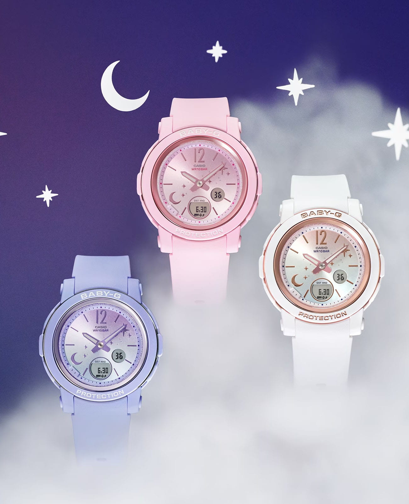 Casio Casio Baby-G BGA-290DS-4A женские часы розовый циферблат на запястье