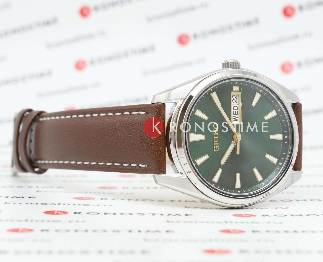 Seiko Seiko Conceptual Series Dress SUR449P1 мужские часы зеленый циферблат на запястье