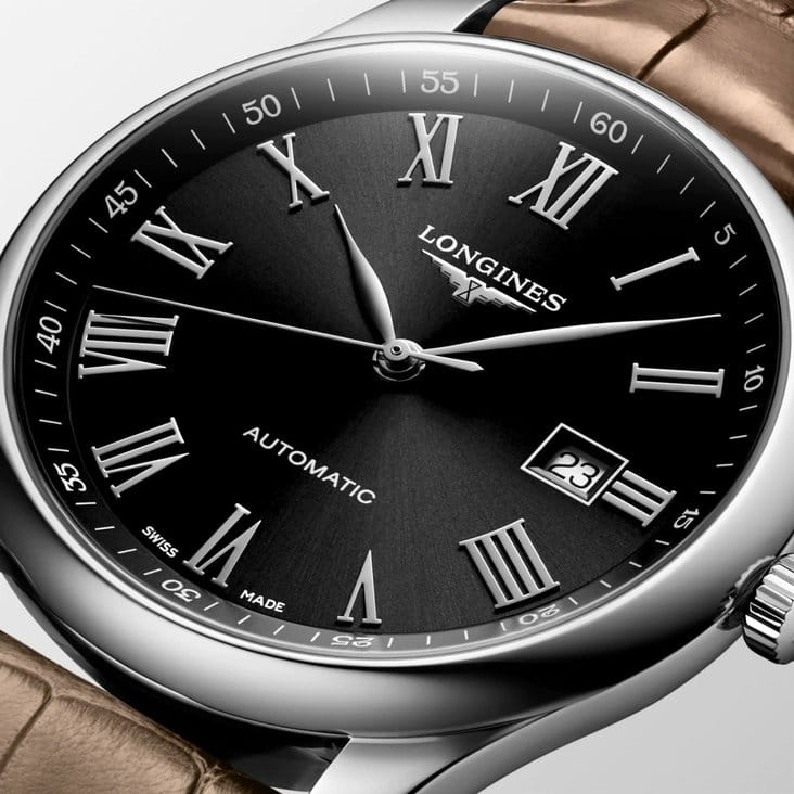 Longines Longines Master Collection L2.893.4.59.2  — детали корпуса и кожаный