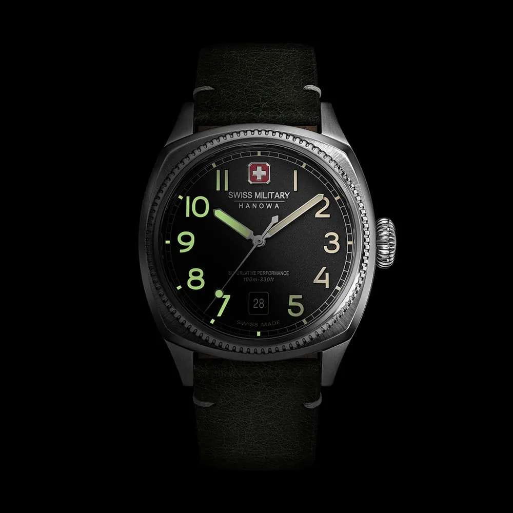 Swiss Military Hanowa Swiss Military Hanowa Condor SMWGB0003703 швейцария наручные мужские часы заводная головка с логотипом Swiss Military Hanowa