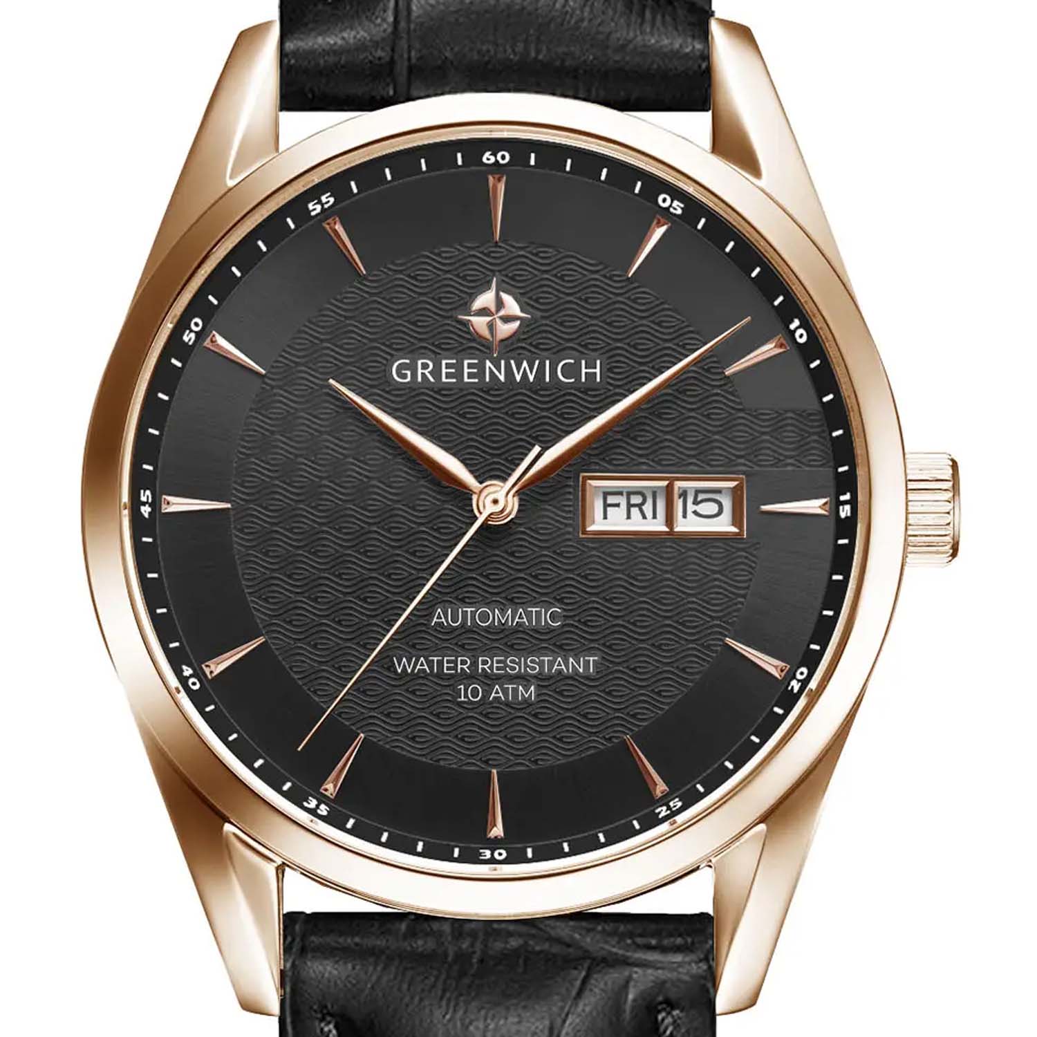 Greenwich Greenwich Good Luck Classic GW 074.41.31 , наручные мужские часы фото под углом