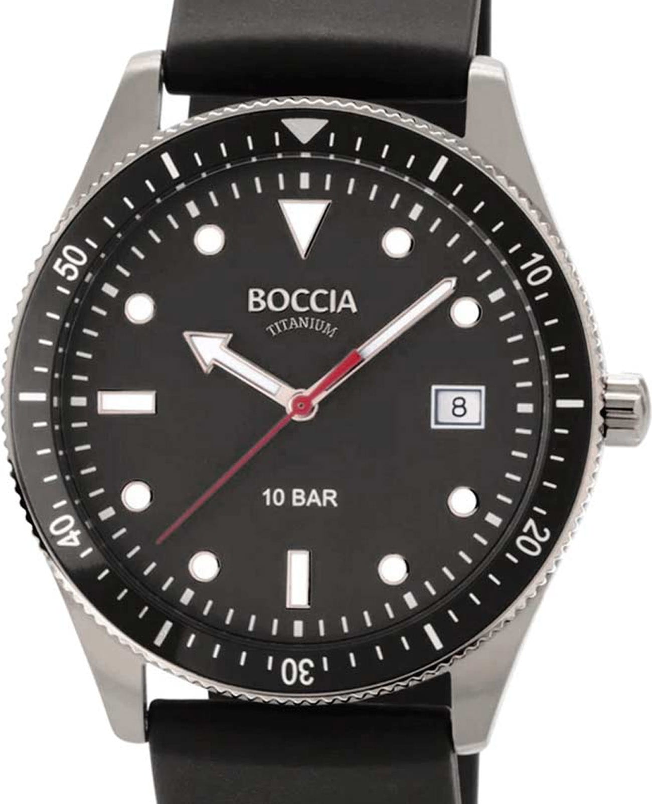 Boccia Titanium Boccia Titanium 3664-01 , наручные мужские часы фото под углом