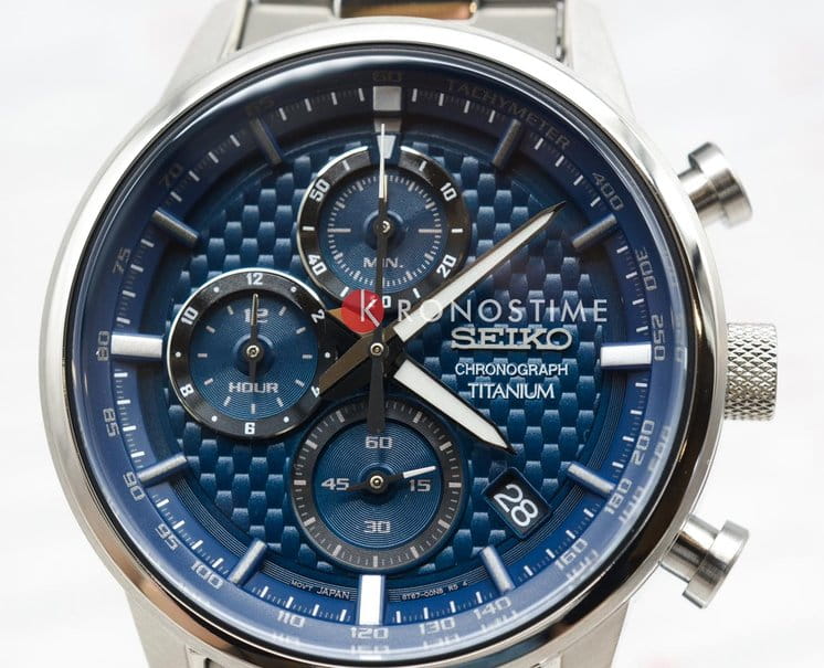 Seiko Seiko Conceptual Series Sports SSB387P1, sports япония мужские часы на браслете титановый боковой вид