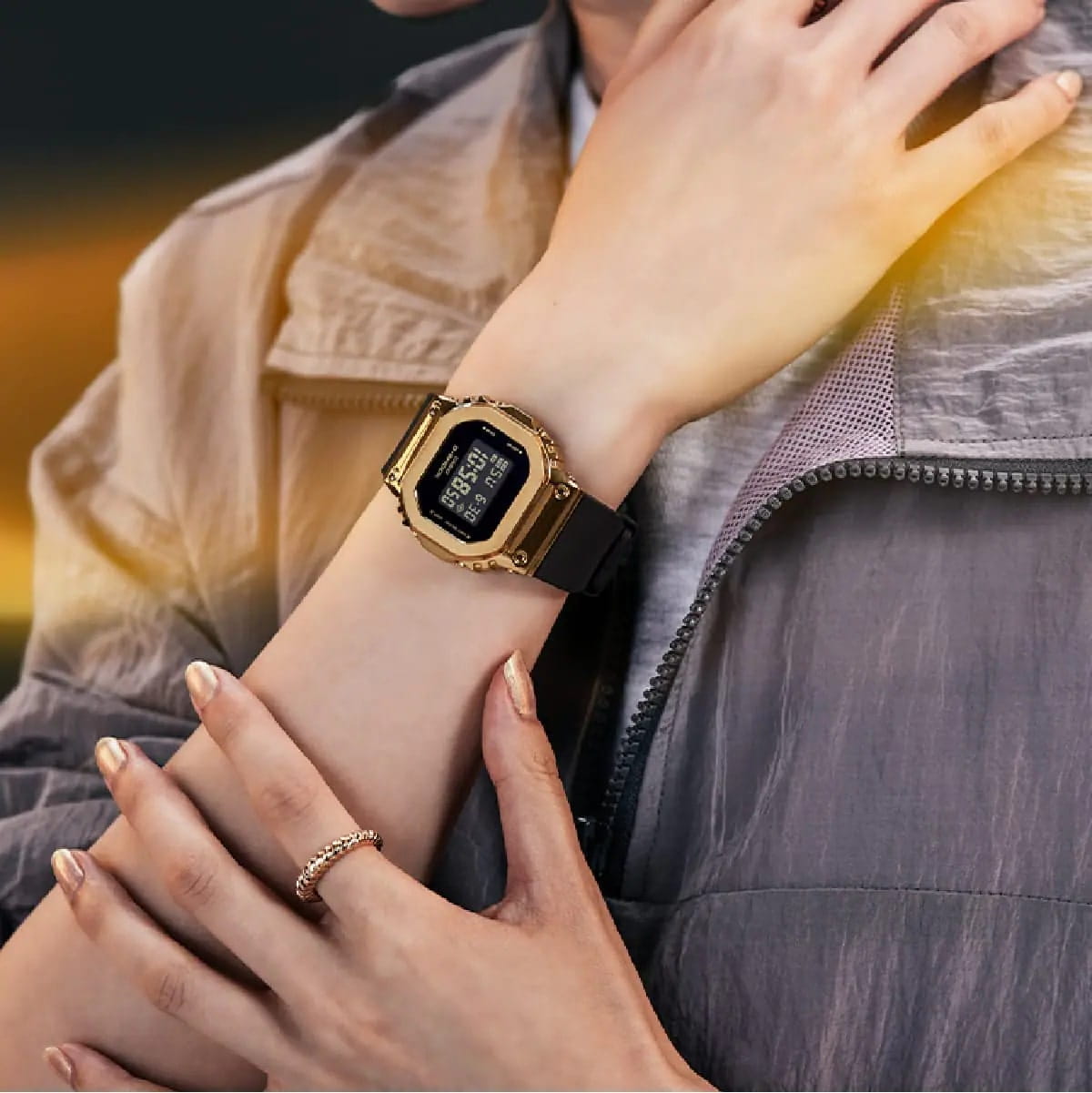 Оригинальные часы Casio Casio G-Shock GM-S5600GB-1DR (GM-S5600GB-1) электронные калибр механизма  общий вид