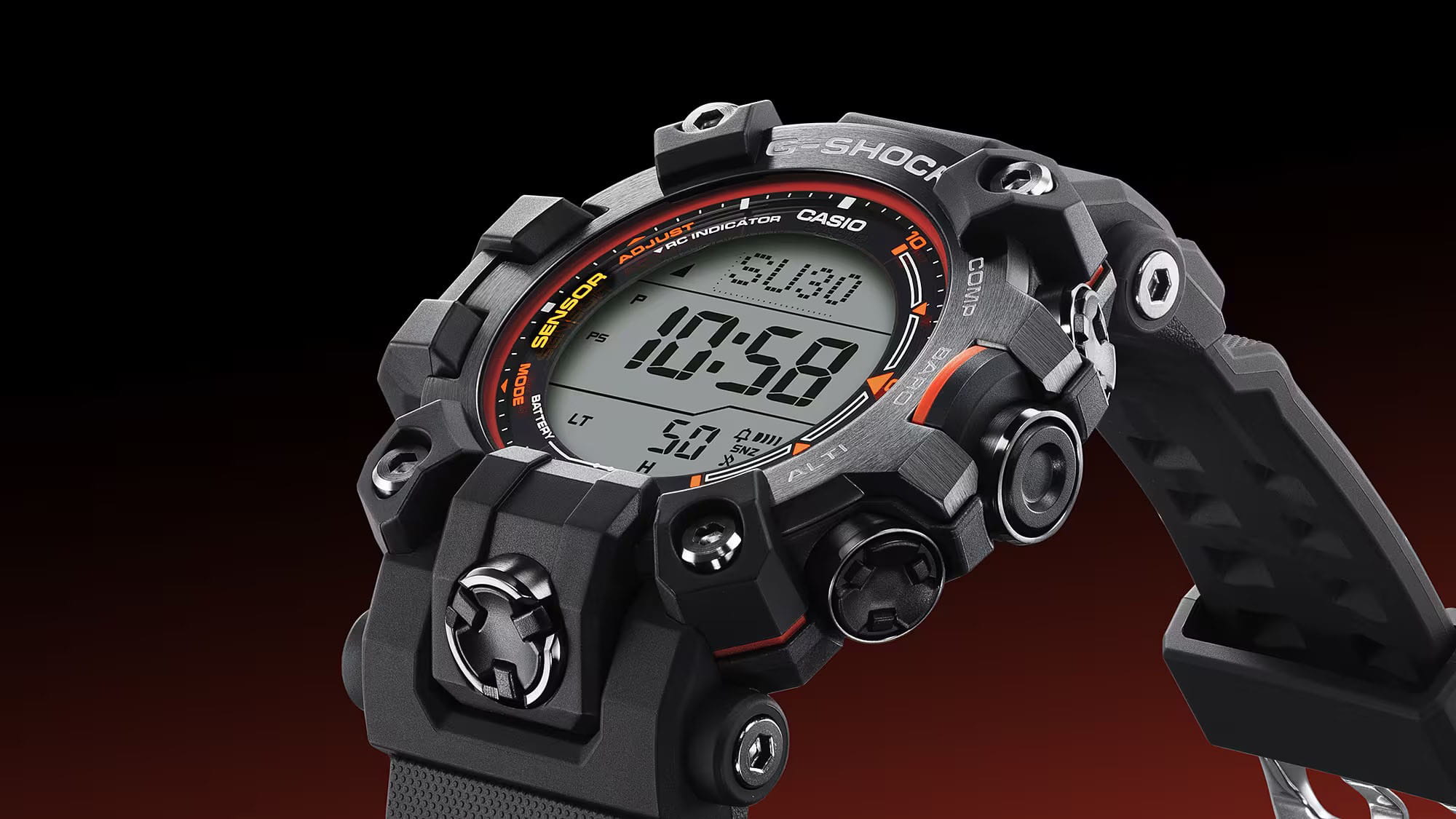 Casio Casio G-Shock GW-9500MEC-1DR (GW-9500MEC-1) Mudman, наручные мужские часы фото под углом