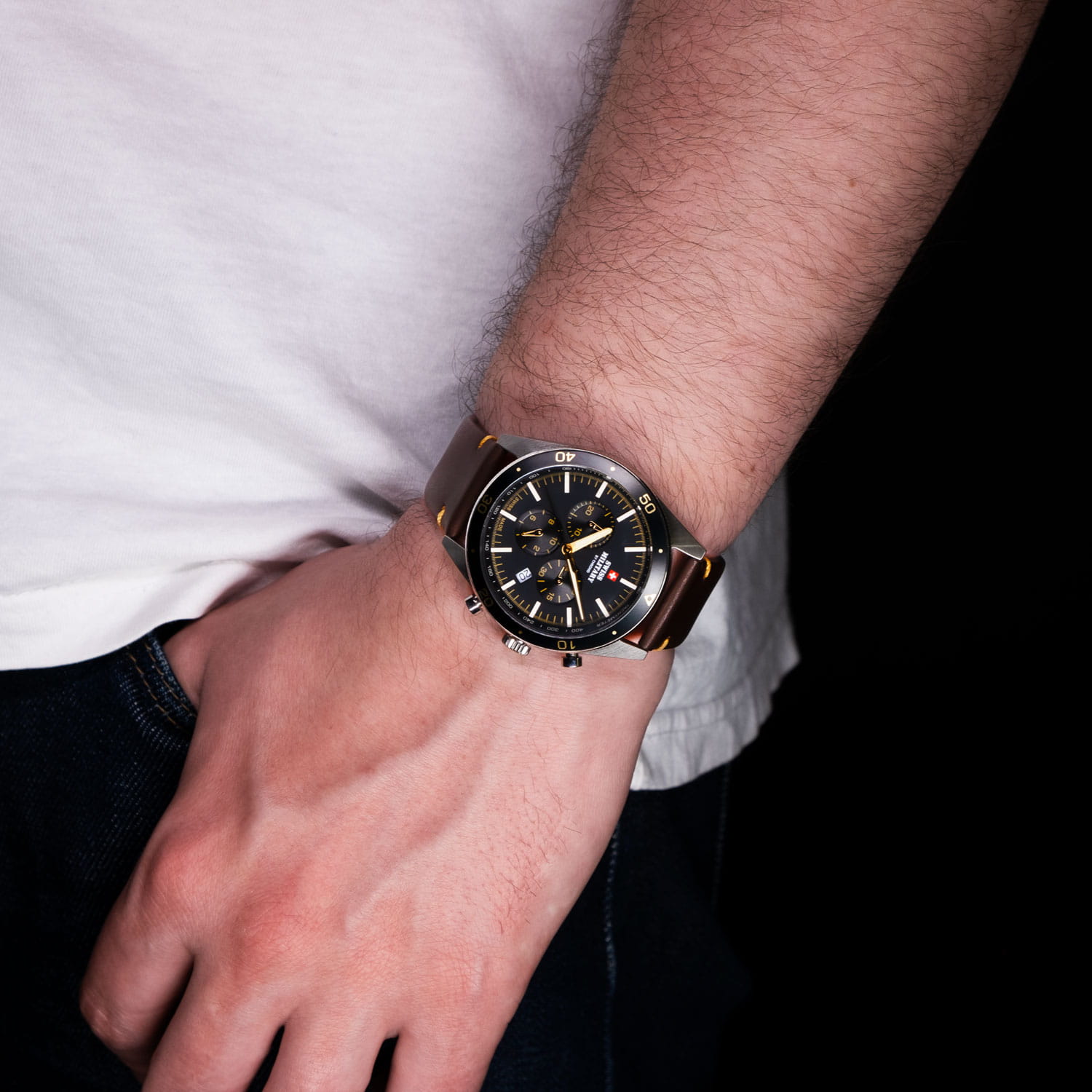 Оригинальные часы Swiss Military by Chrono Swiss Military by Chrono SM34079.06 кварцевые калибр механизма  общий вид