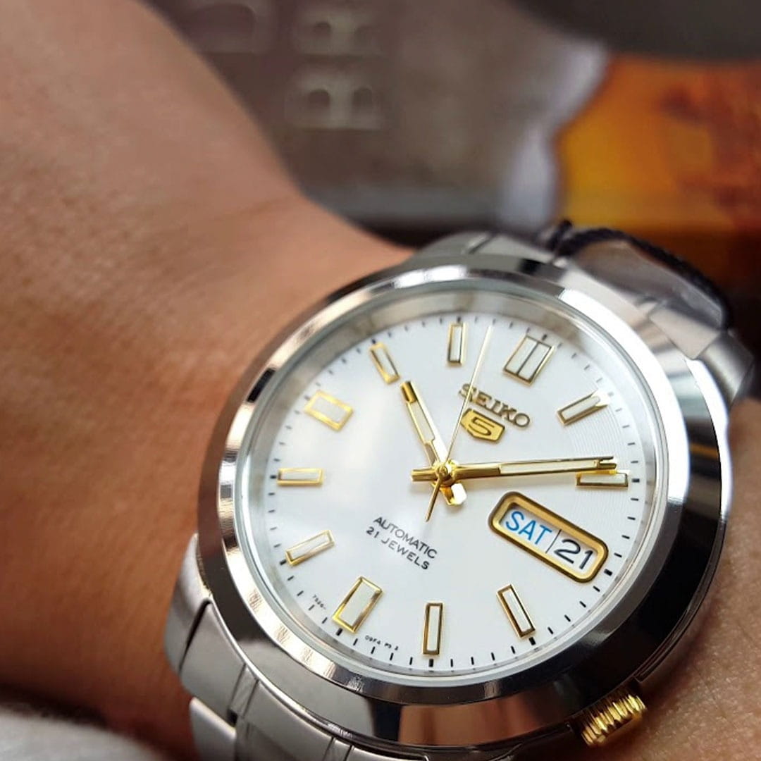 Seiko Seiko 5 Regular SNKK07J1 япония наручные мужские часы заводная головка с логотипом Seiko