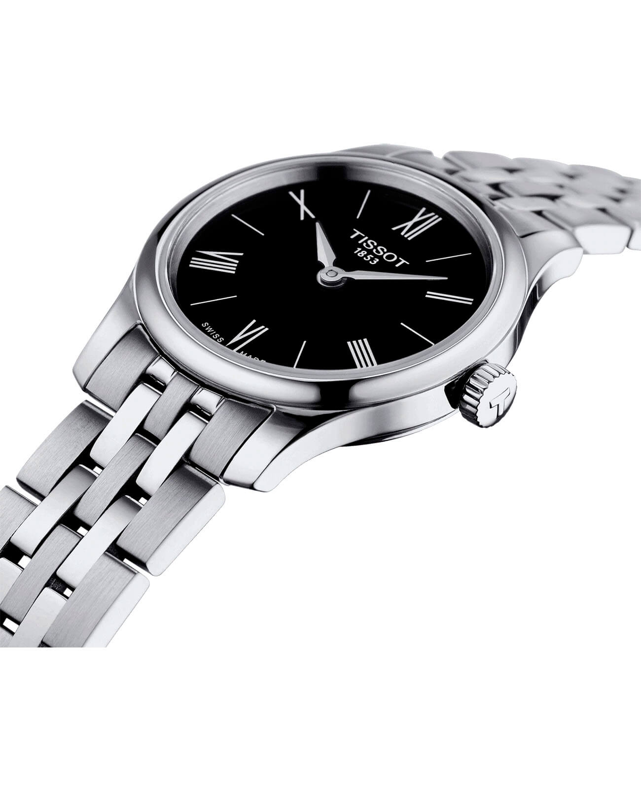 Tissot Tissot Tradition 5.5 Lady T063.009.11.058.00 женские часы черный циферблат на запястье