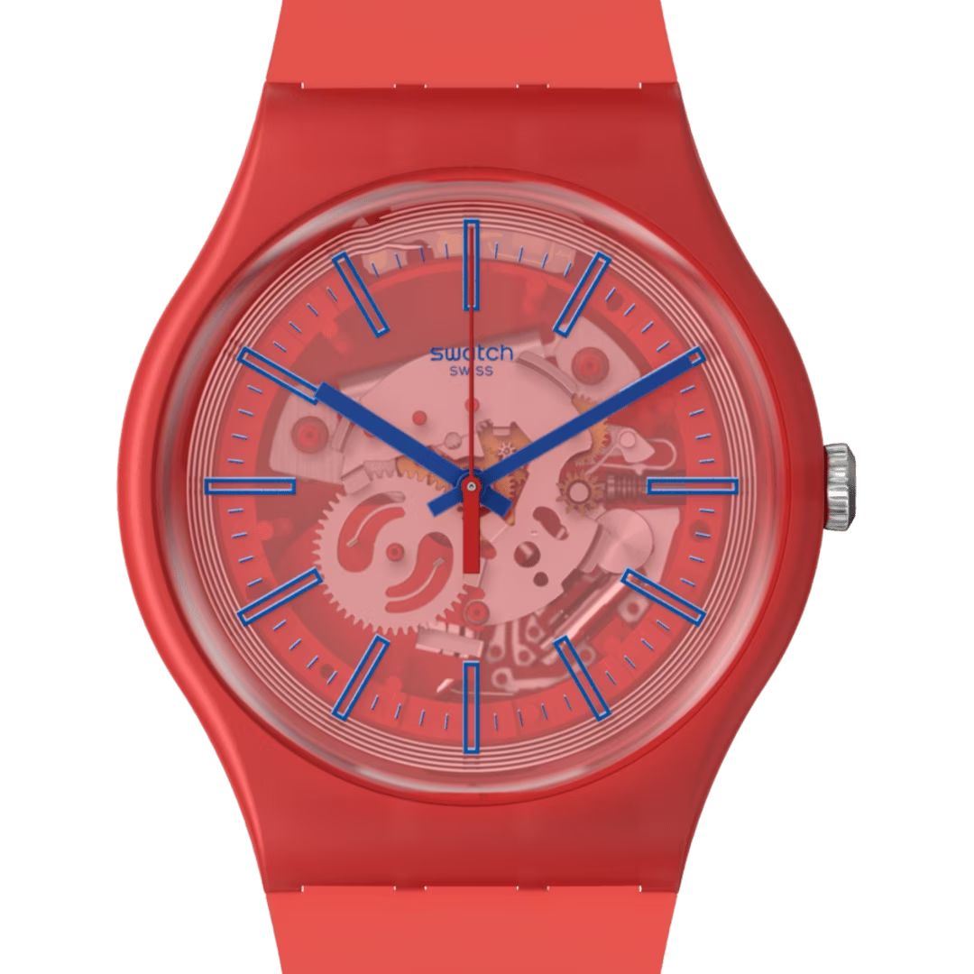 Swatch Swatch New Gent Biosourced Swatch Pay! SO29R107-5300, gent швейцария женские часы на браслете биоматериал боковой вид