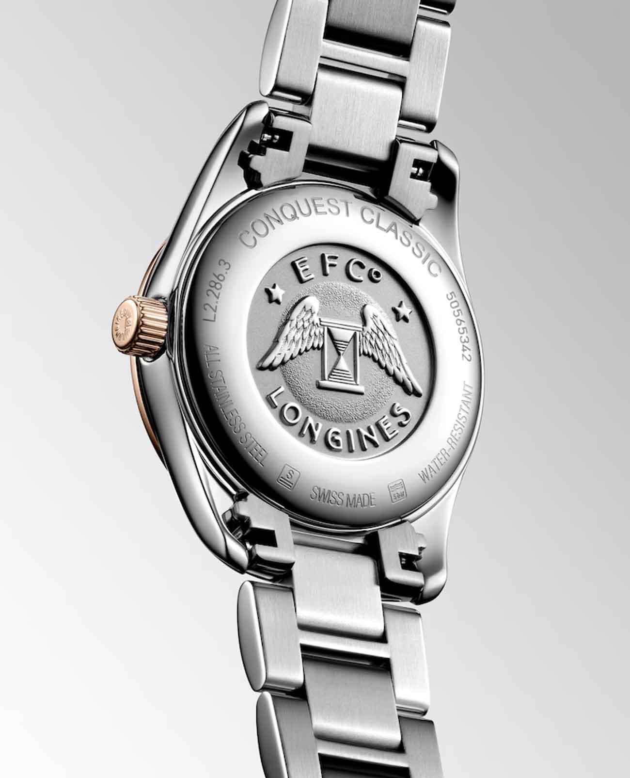 Longines Longines Conquest Classic L2.286.3.72.7 , наручные женские часы фото под углом