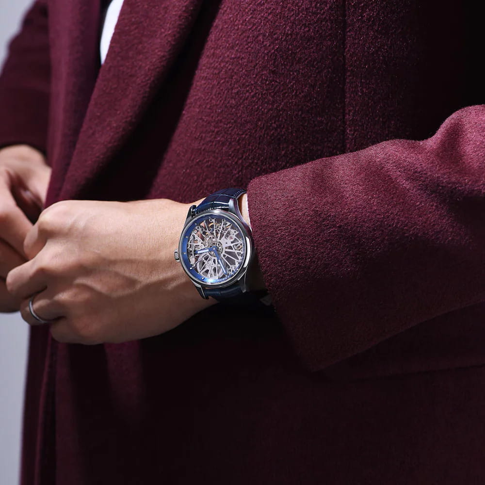 Aerowatch Aerowatch 1942 50981 AA11 механические мужские часы часы крупный план серебристый циферблата