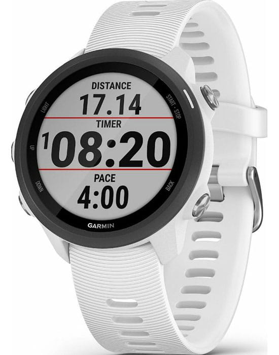 Garmin Garmin Forerunner 245 Music 010-02120-31  010-02120-31 электронные мужские часы цветной циферблат, браслет силикон — вид спереди