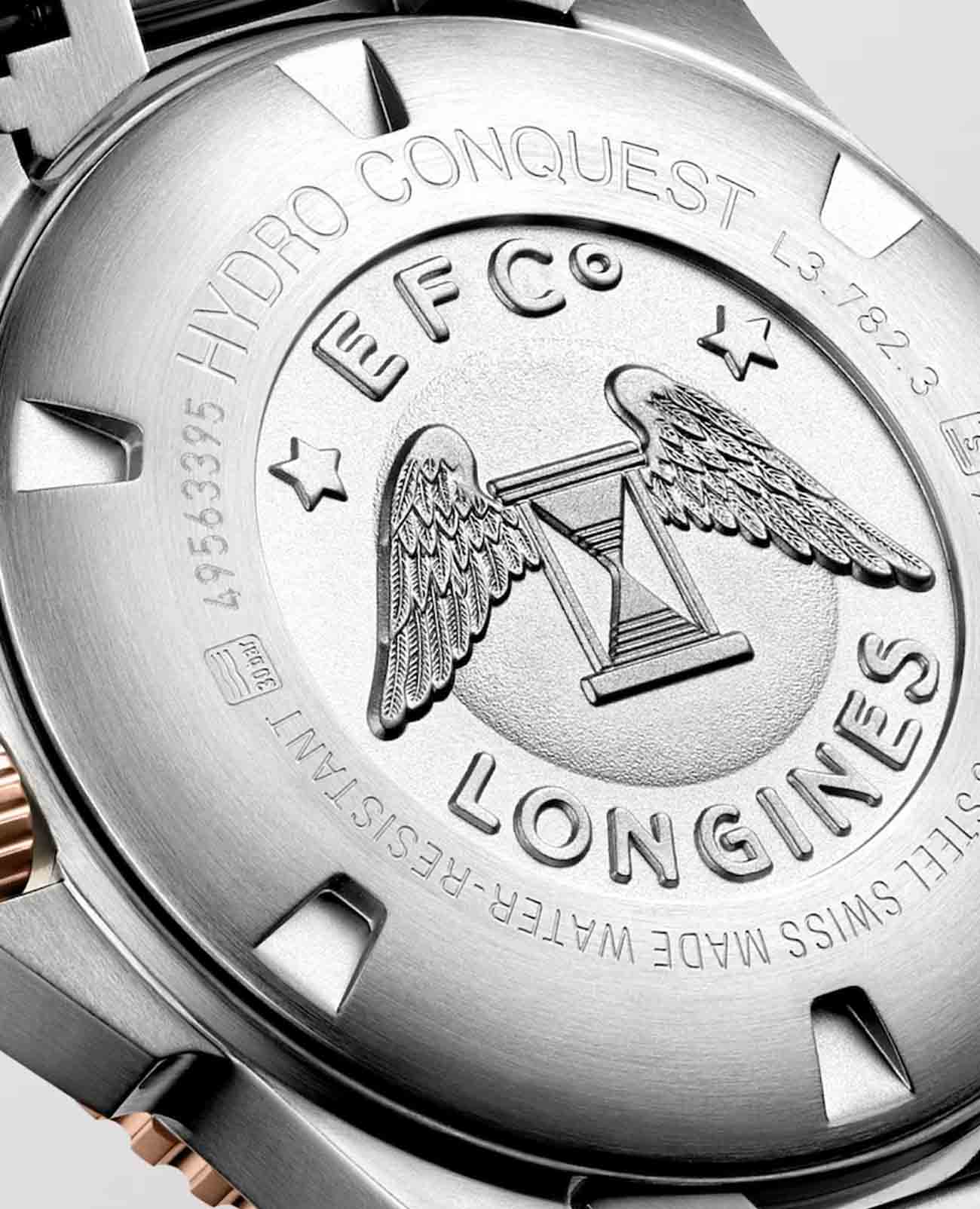 Longines L37823787 мужские часы застежка крупным планом
