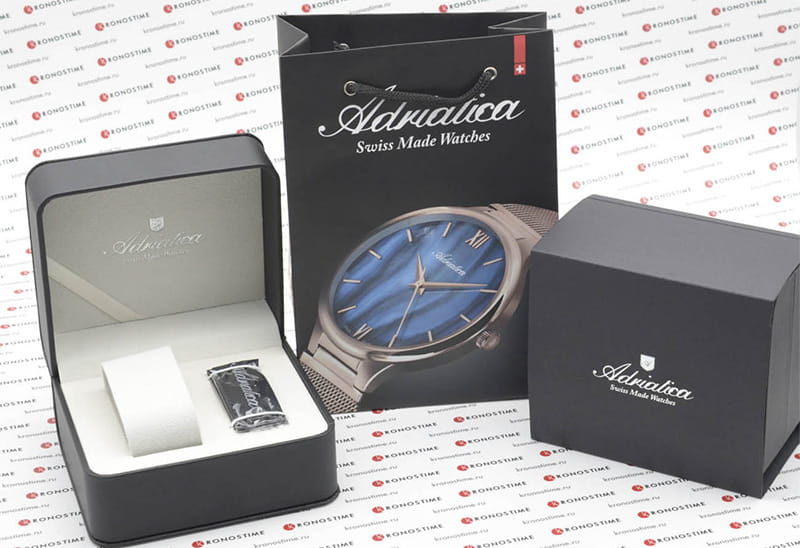 Adriatica Adriatica Chronograph A8202.T115CH мужские часы синий циферблат на запястье