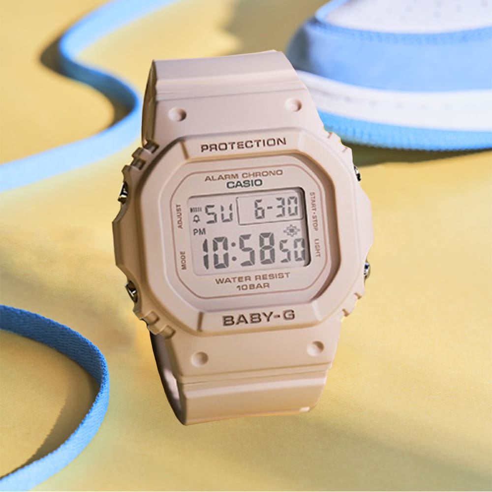 Casio BGD-565-4E женские часы застежка крупным планом