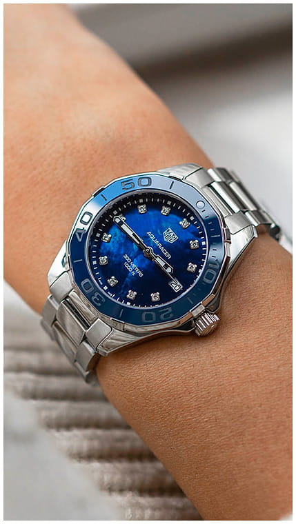 TAG Heuer TAG Heuer Aquaracer WAY131L.BA0748 , наручные женские часы фото под углом