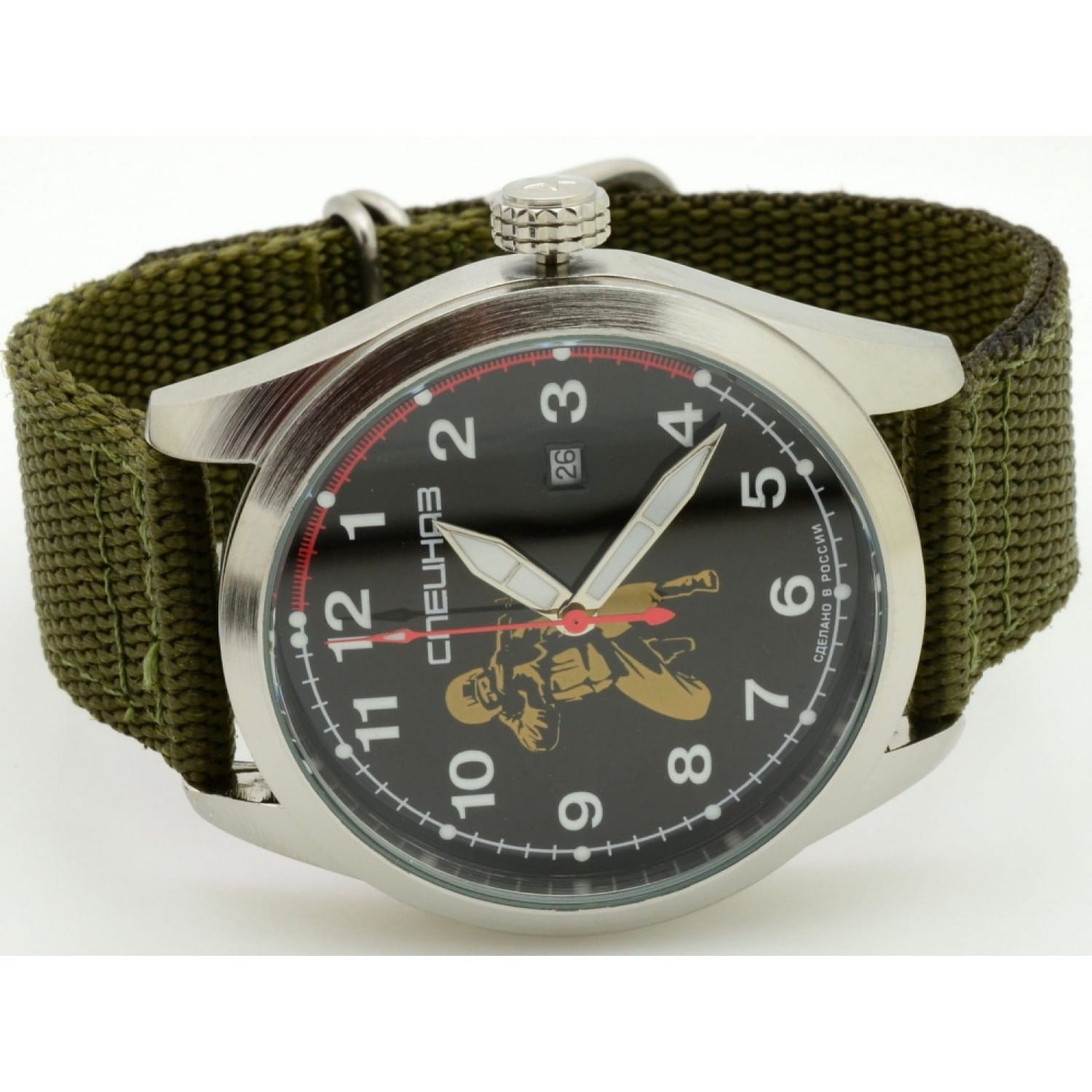 Спецназ Спецназ Атака С2861317-2115-09,  россия мужские часы на браслете тканевый боковой вид