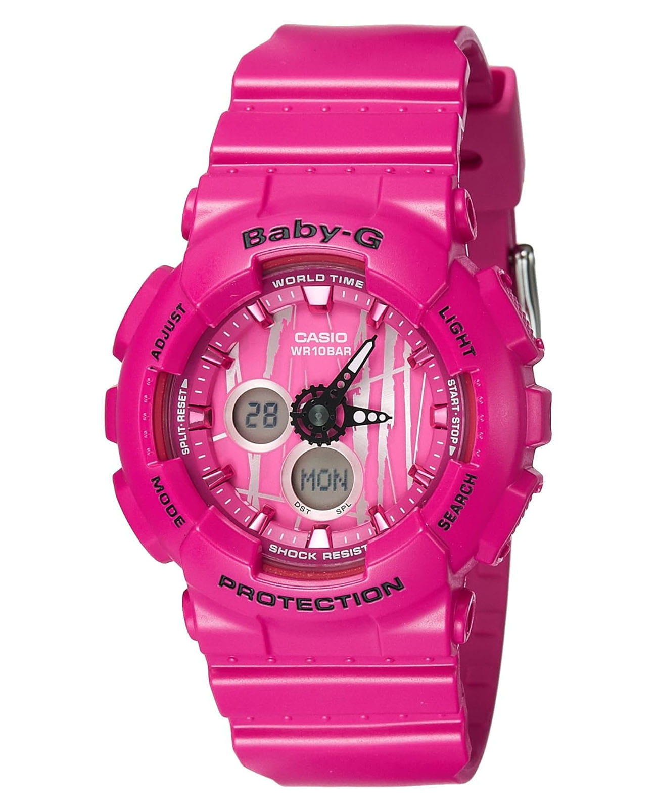 Casio Casio Baby-G BA-120SP-4ADR  BA-120SP-4ADR кварцевые женские часы  циферблат, браслет пластик — вид спереди