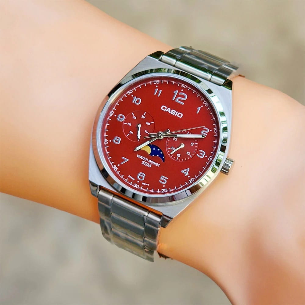 Casio Casio Classic MTP-M300D-4A, collection япония мужские часы на браслете нержавеющая сталь боковой вид