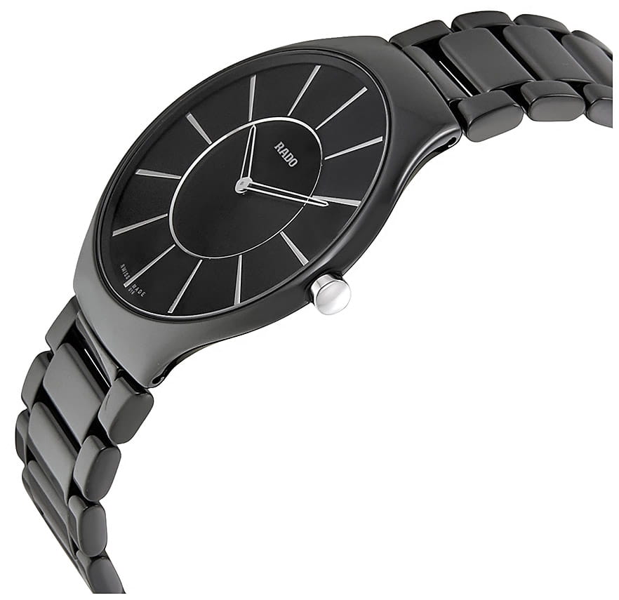 Оригинальные часы Rado Rado True Thinline R27741162 кварцевые калибр механизма eta 210.001 общий вид
