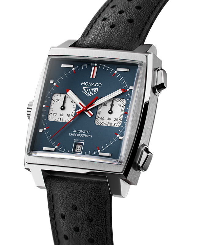 TAG Heuer TAG Heuer Monaco CAW211P.FC6356 мужские часы синий циферблат на запястье
