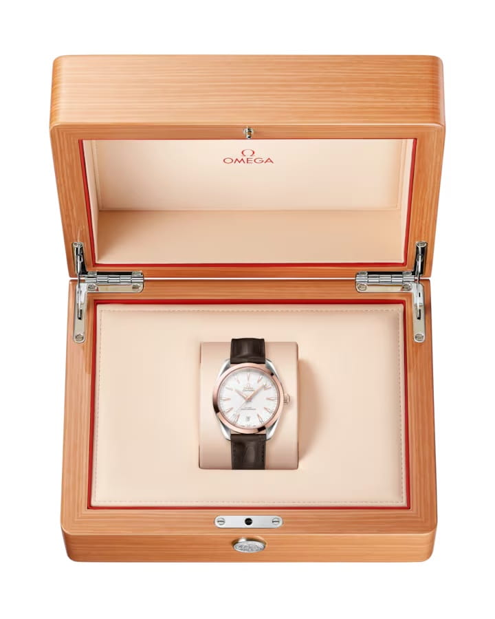 Omega Omega Seamaster Aqua Terra 220.23.41.21.02.001 Aqua Terra, наручные мужские часы фото под углом