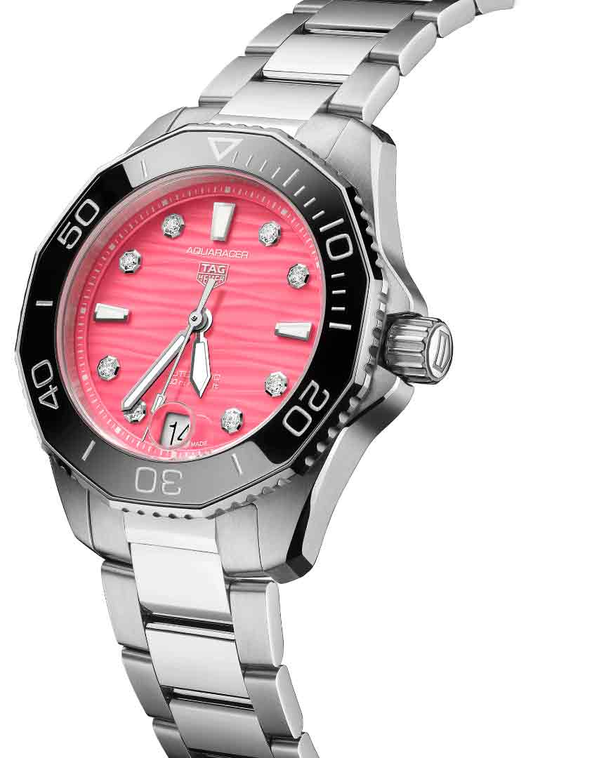 TAG Heuer TAG Heuer Aquaracer Professional 300 WBP231J.BA0618, aquaracer швейцария женские часы на браслете нержавеющая сталь боковой вид
