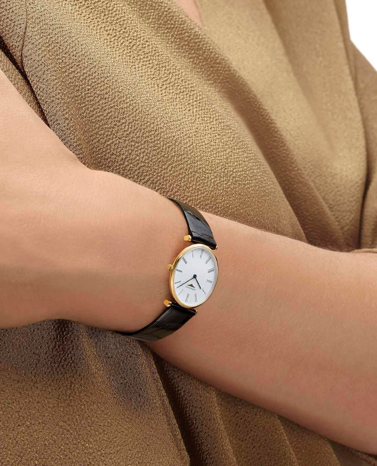 Оригинальные часы Longines Longines La Grande Classique L4.512.2.11.2 кварцевые калибр механизма l420 (на основе eta 282.001) общий вид